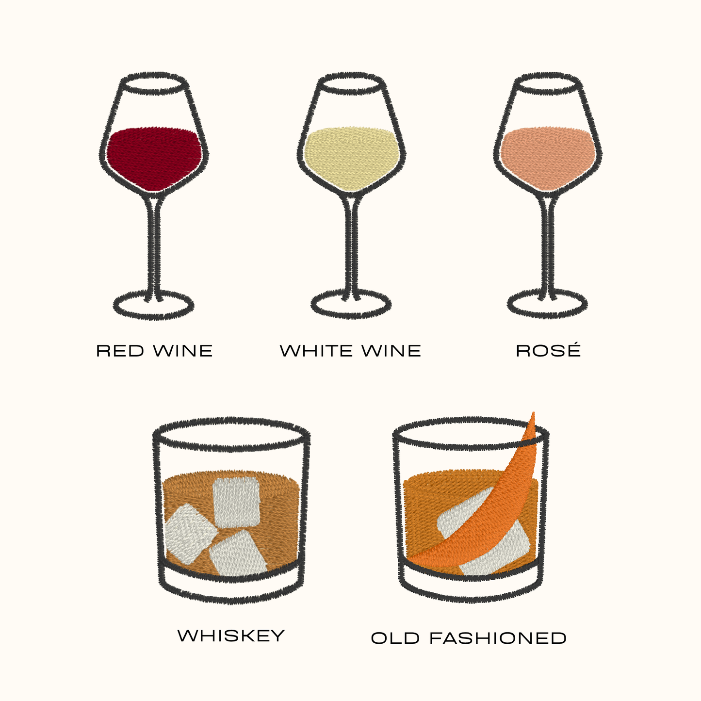 Custom Cocktail Ruffle Tea Towel